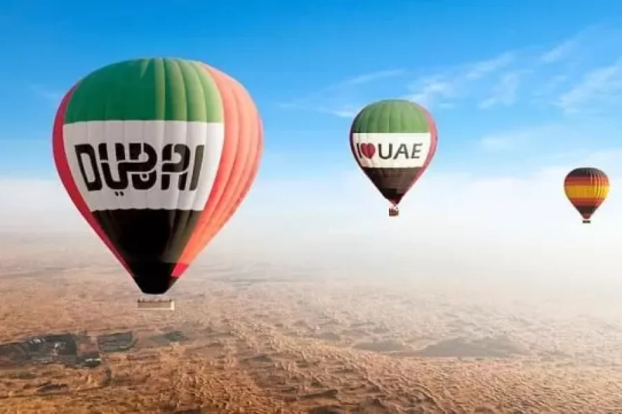 Hot air balloon flight dubai