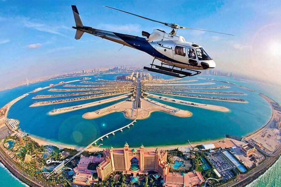 Helicopter flight in dubai